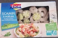 Mängden socker i Scampi à poêler