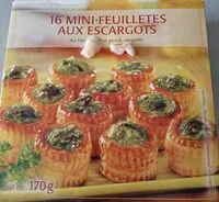 Mängden socker i Mini feuilletés aux escargots