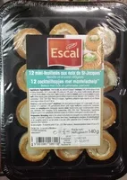 Mängden socker i 12 feuilletés aux noix de St-Jacques