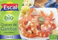 Mängden socker i Queues de gambas bio décortiquées crues