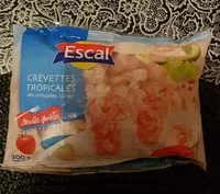 Mängden socker i Crevettes tropicales decortiquées,cuites