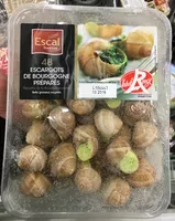 Mängden socker i 48 escargots de Bourgogne préparés