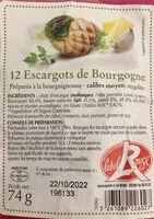 Mängden socker i Escargots de Bourgogne