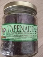 Mängden socker i Tapenade à base d'olives noires de Nyons A.O.P