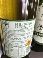 Mängden socker i Huile D'olive Aop De Nyons