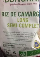 Mängden socker i Riz de Camargue long semi-complet