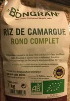 Mängden socker i Riz de Camargue rond complet