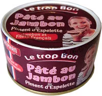 Mängden socker i Pâté au jambon au piment d'espelette