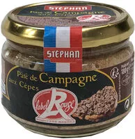Mängden socker i Pâté de Campagne aux Cèpes Label Rouge