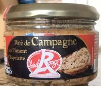 Mängden socker i Paté de Campagne au Piment d'Espelette