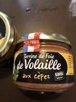 Mängden socker i Terrine de foie de volaille aux cepes