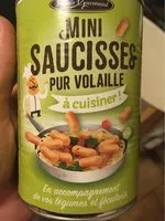 Viandes charcuteries saucisses saucisses de volaille protide