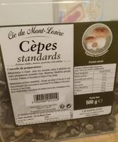 Mängden socker i Cèpes standards