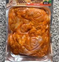 Mängden socker i Hauts de cuisse de poulet Tex Mex