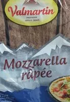 Mängden socker i Mozzarella râpée