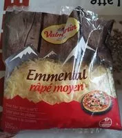 Mängden socker i Emmental râpé moyen