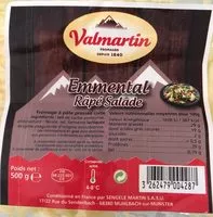 Mängden socker i Emmental râpé