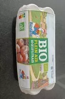 Mängden socker i Bureland bio plein air œufs frais