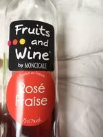 Mängden socker i "Fruits And Wine" rosé fraise