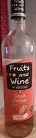 Mängden socker i Fruit and wine/rosé fraise