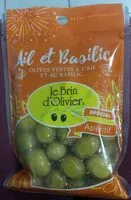 Mängden socker i Olives vertes à l'ail et au basilic