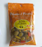 Mängden socker i Olives vertes farcies au poivron et piments coupés