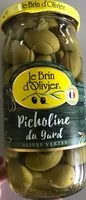 Mängden socker i Olives vertes - Picholine du Gard