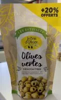 Mängden socker i Olives vertes dénoyautées +20% offert