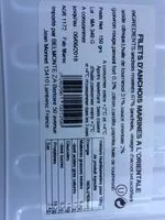 Mängden socker i Filets d'anchois marinés a l'orientale