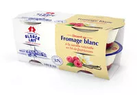 Mängden socker i Dessert Au Fromage Blanc à la vanille naturelle sur Lit de framboises