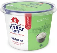 Mängden socker i Fromage blanc Bibeleskaes nature 8% MG