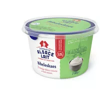 Mängden socker i Fromage blanc Bibeleskaes nature 8% MG