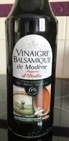 Mängden socker i Vinaigre balsamique de Modène