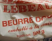 Mängden socker i Beurre doux