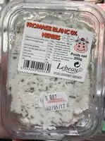 Mängden socker i Fromage blanc aux herbes (0% MG)