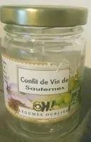 Mängden socker i Confit de vins de Sauternes