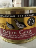 Mängden socker i 1 / 6 Pate De Caille 130G 4FAGE