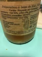 Mängden socker i Preparation de miel et de pollen gelee royale ginseng