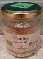 Mängden socker i Bonbons Pastilles Miel