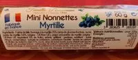Mängden socker i Mini nonnettes myrtille