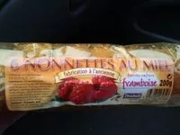 Mängden socker i Nonnettes au miel fourrées confiture de framboise