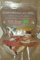 Mängden socker i Confiseries au miel crocodiles bio