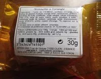 Mängden socker i Nonnette Individuelle Orange 48