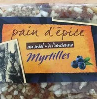 Mängden socker i Pain d'épice à l'ancienne aux myrtilles