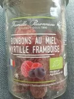 Mängden socker i Bonbons au Miel Myrtille Framboise