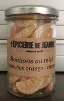 Mängden socker i Bonbons au miel orange-citron
