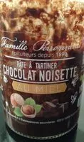 Mängden socker i Pate a tartiner chocolat noisette