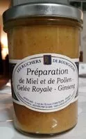 Mängden socker i Préparation de miel et de pollen- gelée royale- ginseng