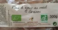 Mängden socker i Pain d'épice au miel 5 graines
