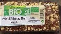 Mängden socker i Pain d epice au miel muesli